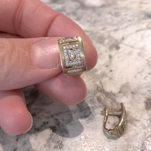 Versace gold 10k earrings